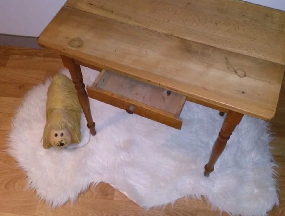 Old wooden table
