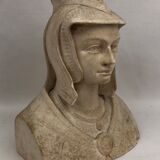 Bust in patinated plaster, "Anne of Brittany", 20th.