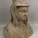 Bust in patinated plaster, "Anne of Brittany", 20th.