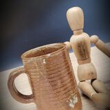 Duo of stoneware cups