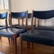 Lot de six chaises Scandinave en teck vintage 1960
