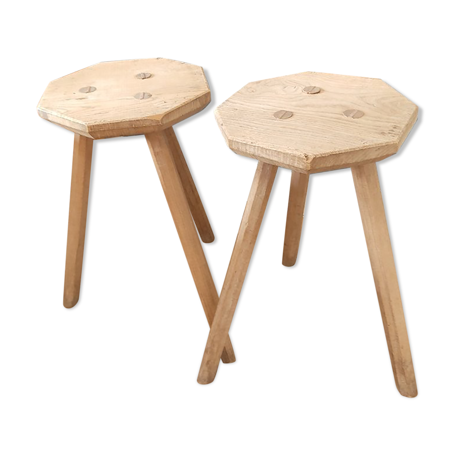 Duo of milking stools