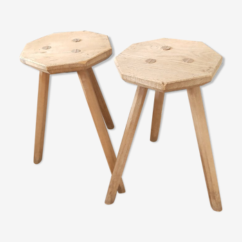 Duo of milking stools