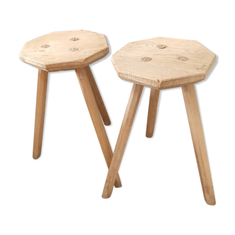 Duo of milking stools