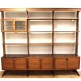 Scandinavian "triple" bookcase in rosewood, Sweden, 1960