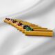 Set of twelve Vallauris majolica vegetable knife holders, 1950