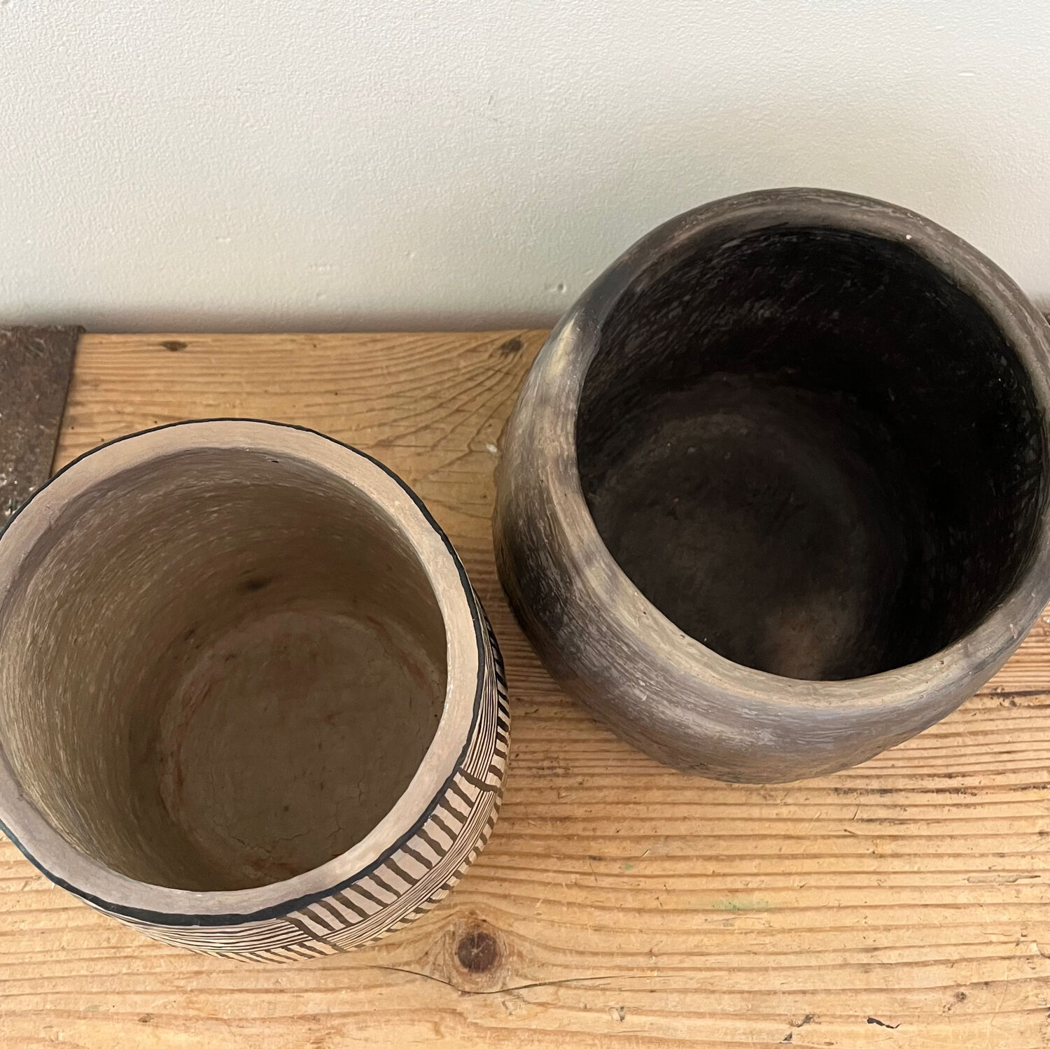 Grey terracotta vase