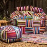 Pouf jumbo boribori multicolore