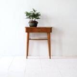 Scandinavian mahogany bedside table