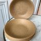 Lot de 6 assiettes creuses en grès mat années 70