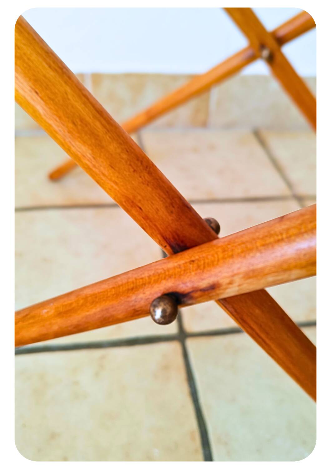 Table à plateau pliante en bois moderne du milieu du siècle