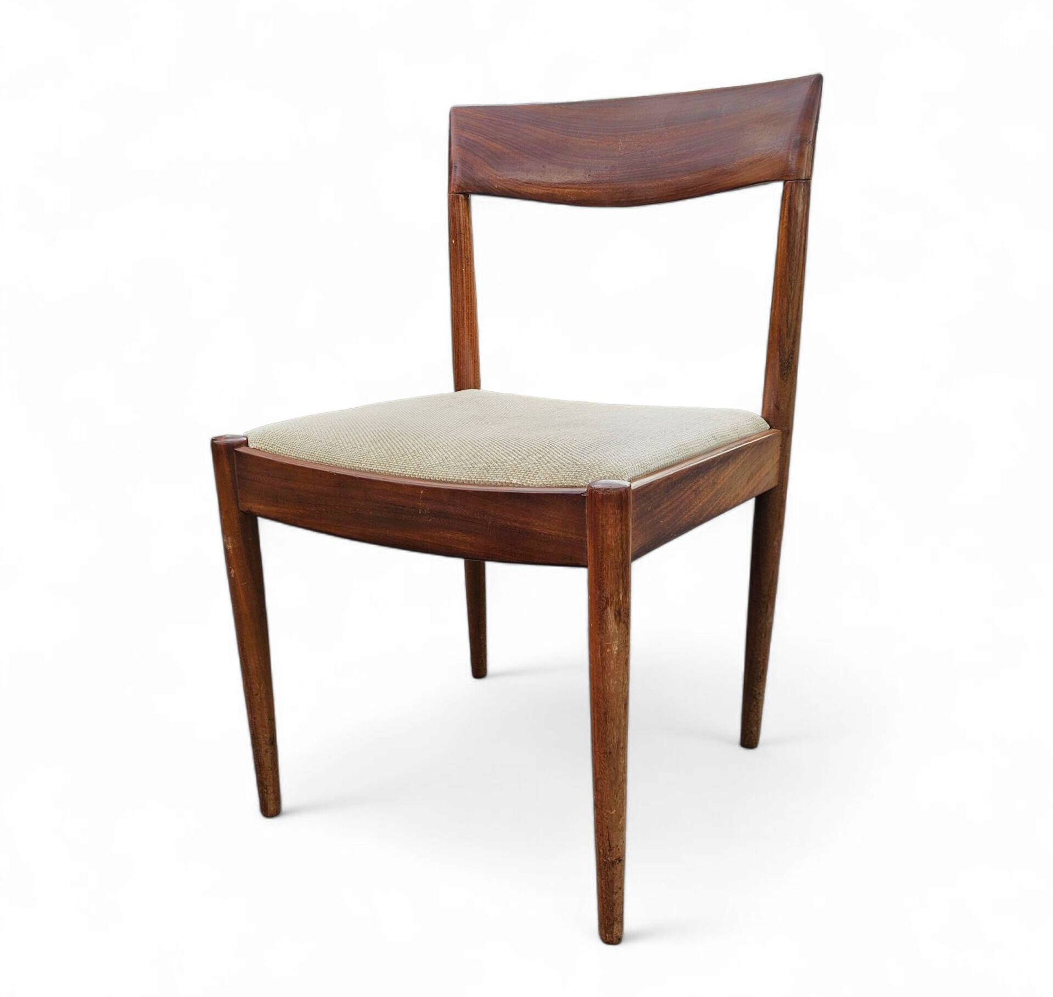 4 Scandinavian teak dining chairs / 1970s