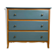 Vintage chest of drawers 3 drawers in restored wood with Liberon paint