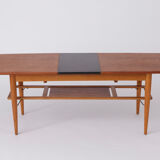 Danish extendable teak coffee table 1960s