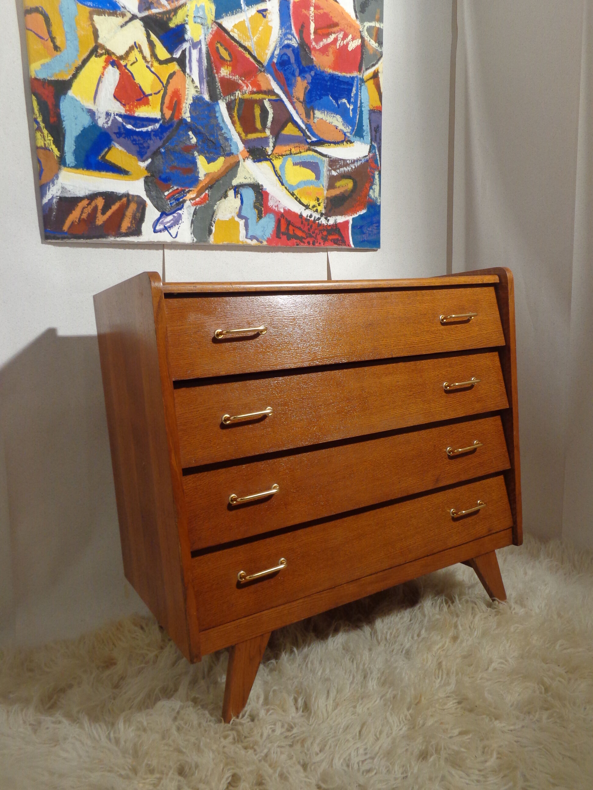 Dresser vintage 50s compass feet