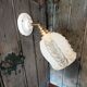 Vintage molded glass wall light