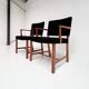 Set of 2 Danish mahogany chairs by Erik Bjorn Olsen, 1970s