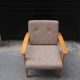 Armchair in wood and fabric 1960