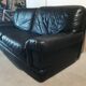 Canapé cuir noir Natuzzi