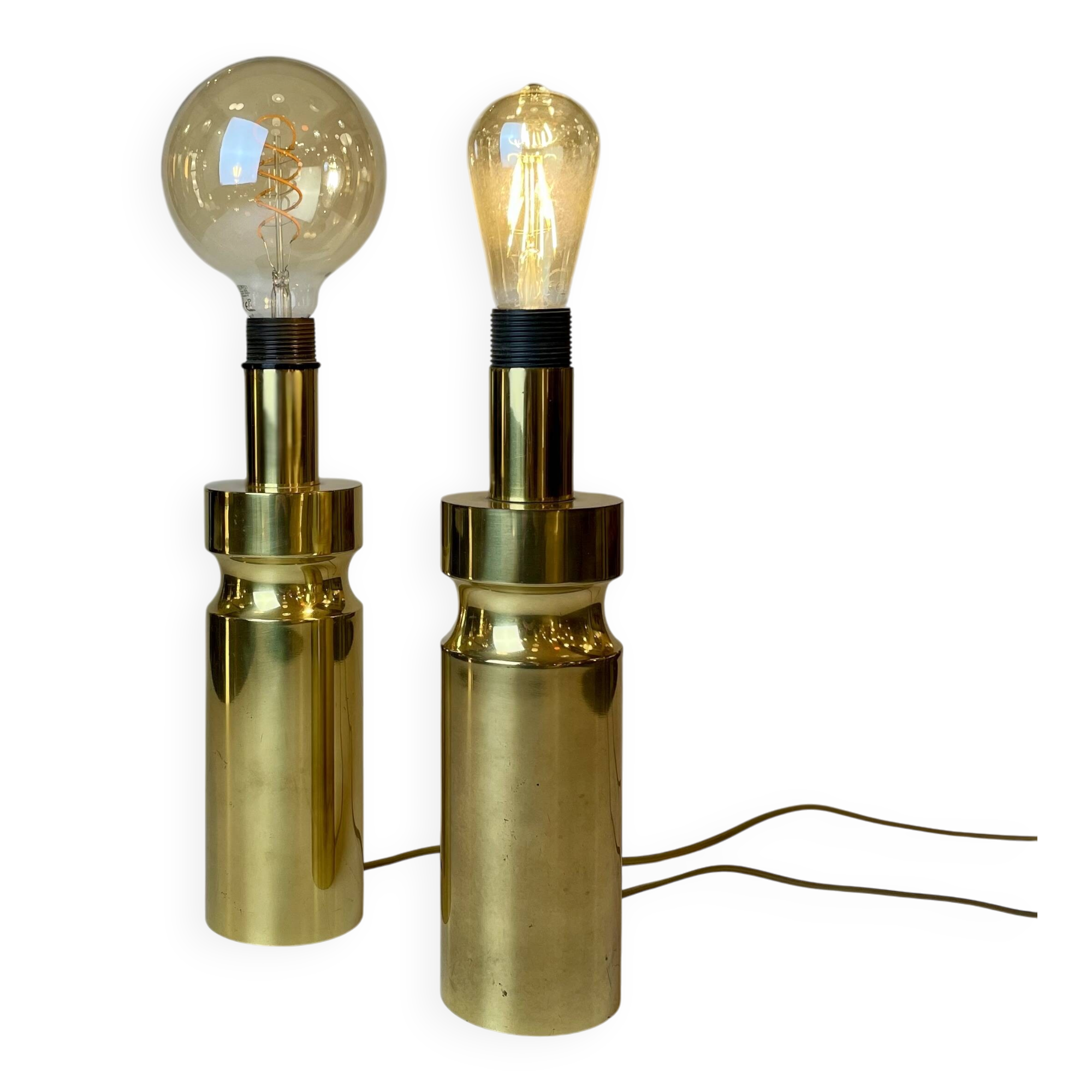 Pair of Brass Table Lamp, 1970~80s