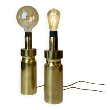Pair of Brass Table Lamp, 1970~80s