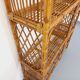 Bookcase vintage rattan shelf from the 60s