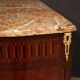 Petite commode française Napoléon III du XIXe siècle avec dessus en marbre