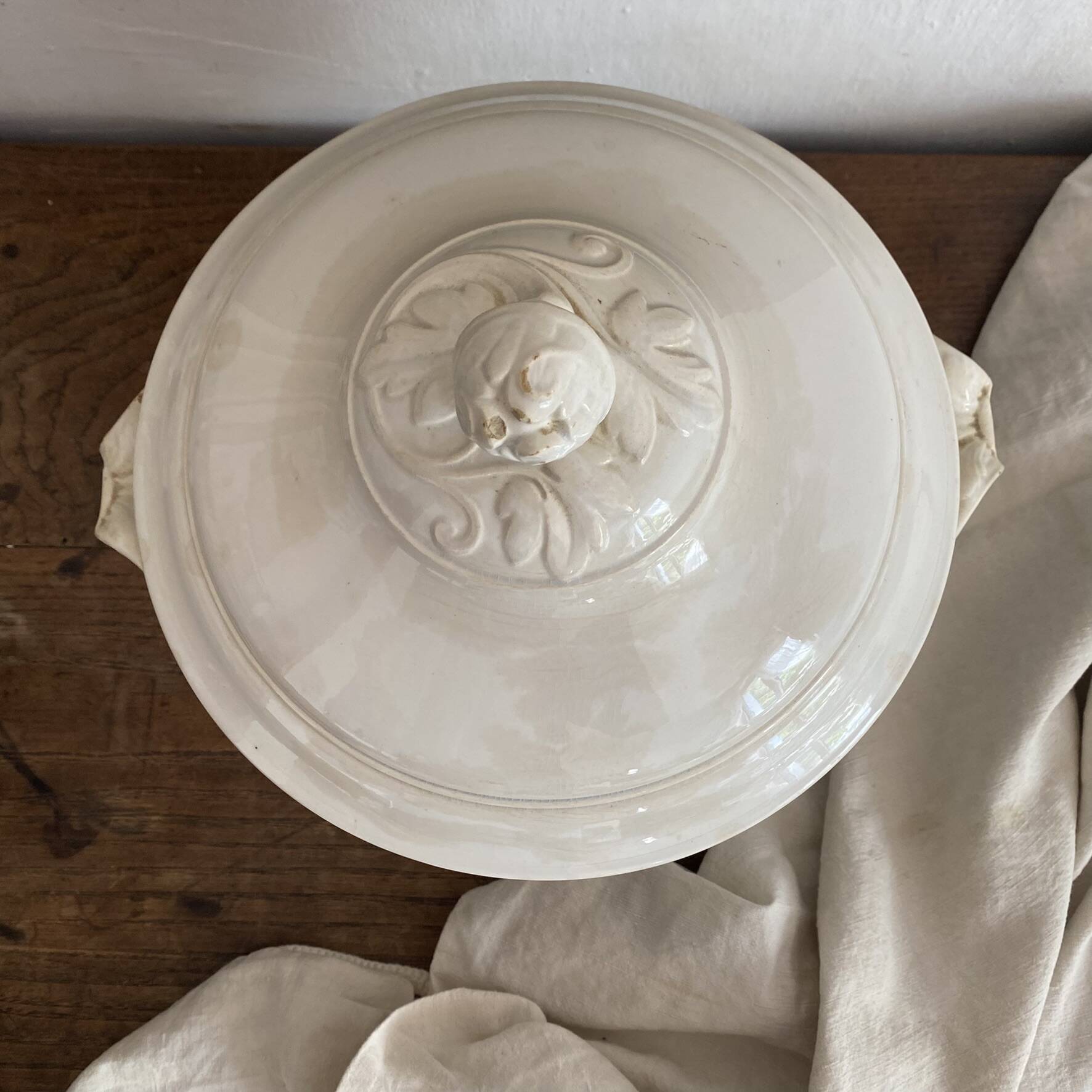 Antique Digoin soup tureen