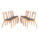 Sculptural beech chairs designed by Castelijn, 1980s