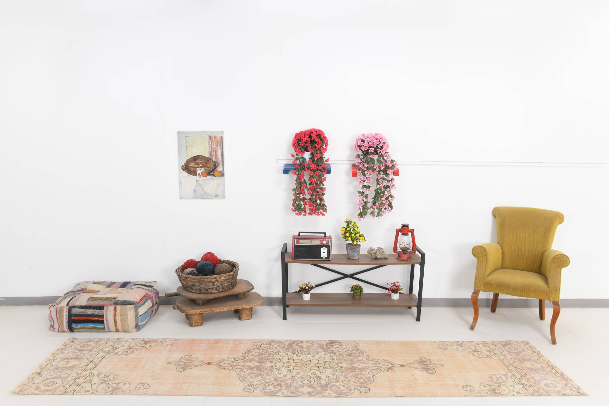 3x12 Cream Beige Persian Runner Rug 86x358Cm SK 17433