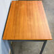 Bureau par Herbert Hirche pour Holzäpfel, teck avec acier tubulaire, années 1960.