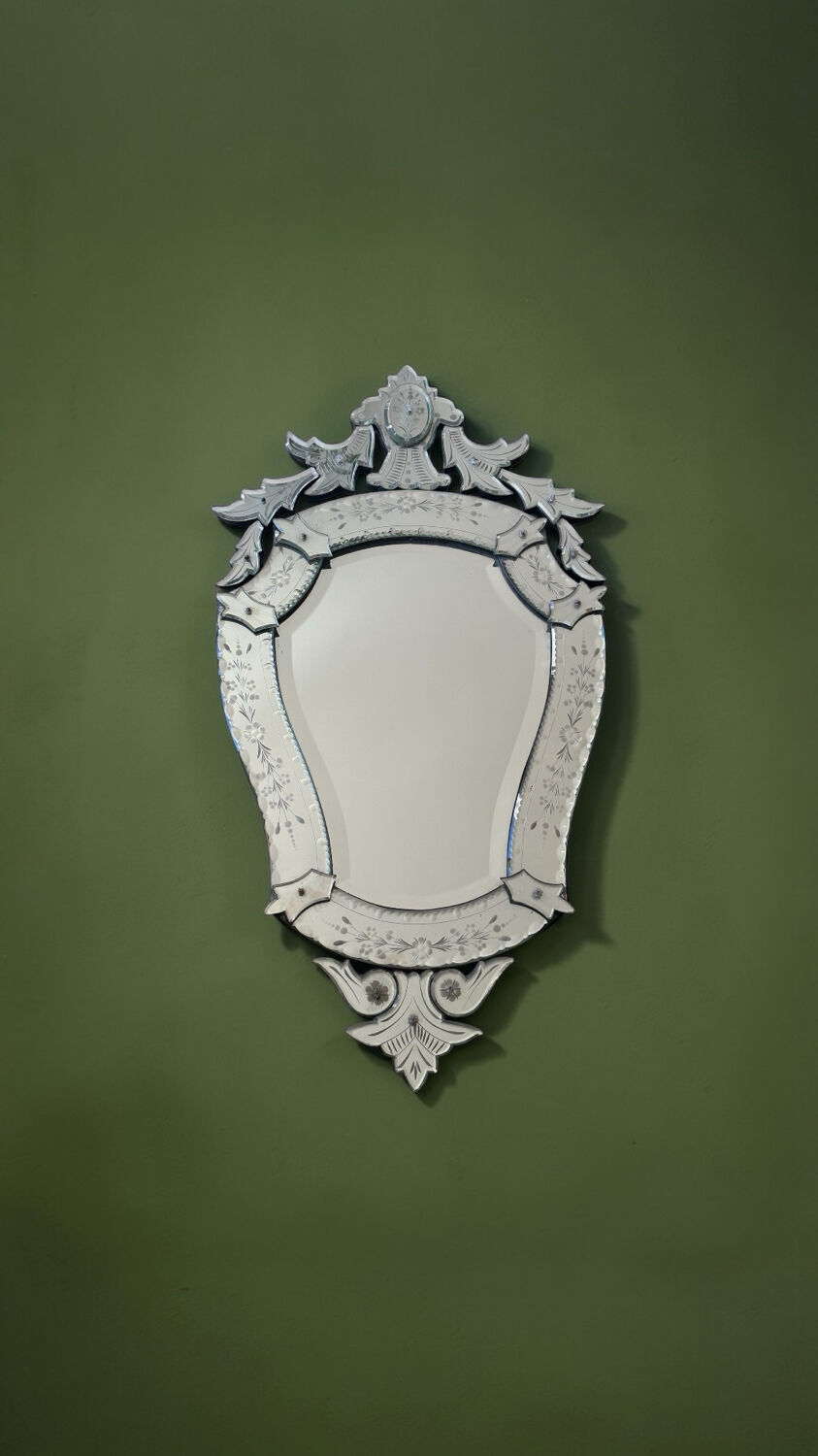 Venetian mirror, Murano glass 1950
