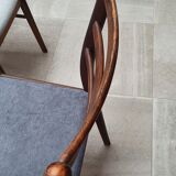 Set of 4 Scandinavian chairs in Rio rosewood