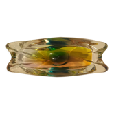 Mid-century cigar ashtray by Josef Hospodka 1950's, heavy crystal metallurgical glass