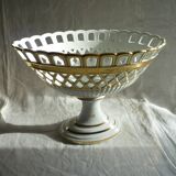 Large porcelain basket from the Napoleon III era