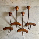 Set of 4 double hooks