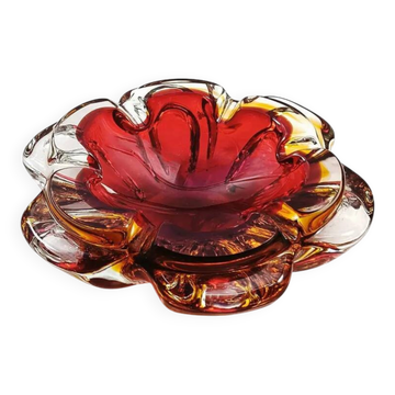 Cendrier en verre de Murano des années 1960.