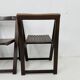 Set of 3  wooden folding chairs, 1960’s