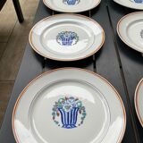 6 dessert plates, model 1930, boch la louvière