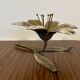 Golden metal lotus flower ashtray