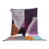 Handmade traditional Moroccan wool rug size 150 x 250 cm.