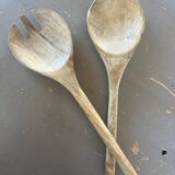Wooden salad servers