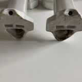 Pair of porcelain wall lights 1950 bathroom