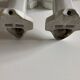 Pair of porcelain wall lights 1950 bathroom