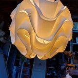 Vintage white plastic pendant lamp