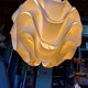 Vintage white plastic pendant lamp