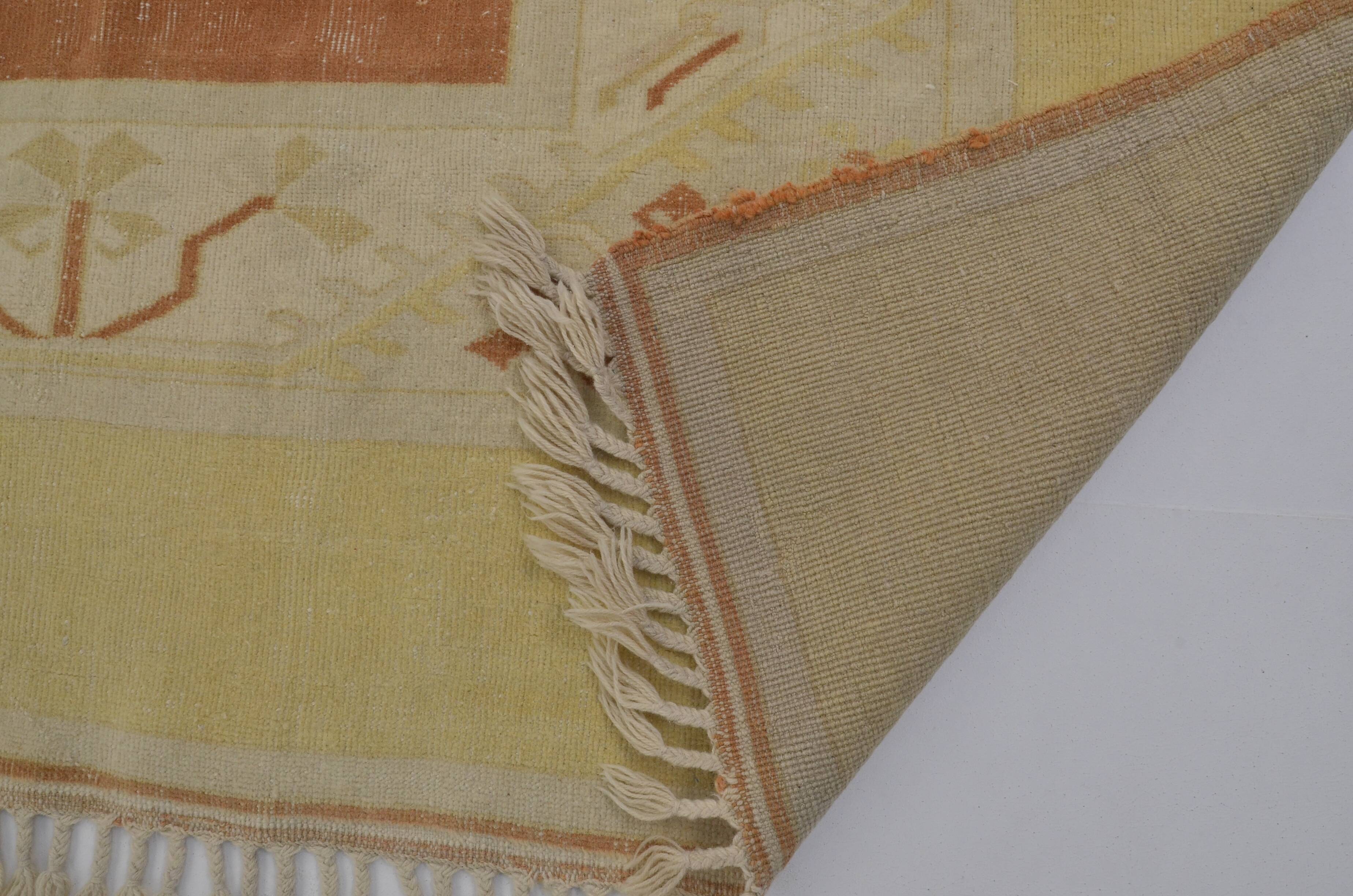 Neutral Vintage Handknotted Rug sku 2386