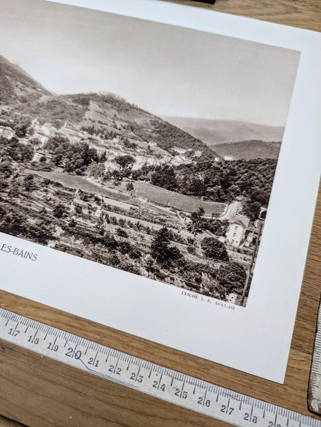 Amélie-les-Bains, vintage, photo print from 1935.
