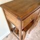 Desk 5 drawers and stool in dark ☐ wood 72 x 40 cm