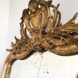 Louis Philippe mirror with pediment 140x88cm
